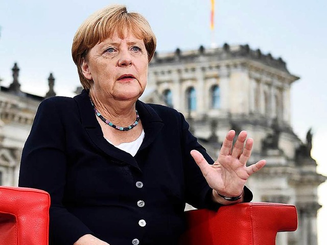 Angela Merkel in der ARD  | Foto: dpa