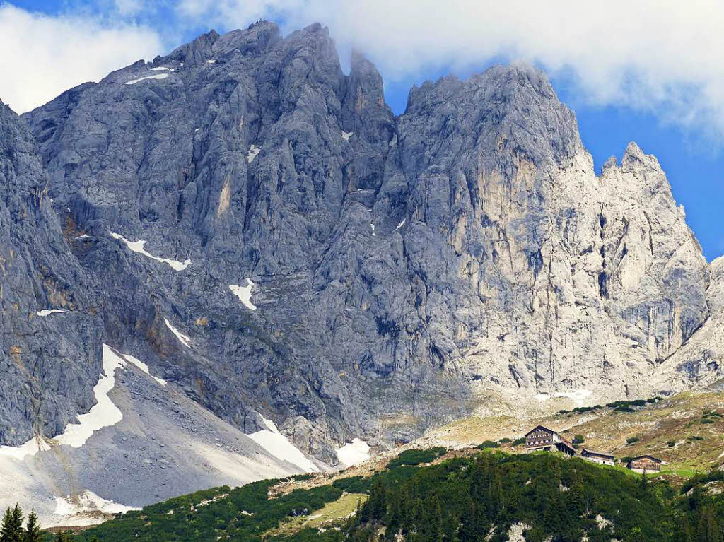 Gruttenhtte am Wilden Kaiser/Tirol. Fotografiert von Jrgen Freund mit Panasonic DMC-FZ1000BZ Fotosommer: Wandern