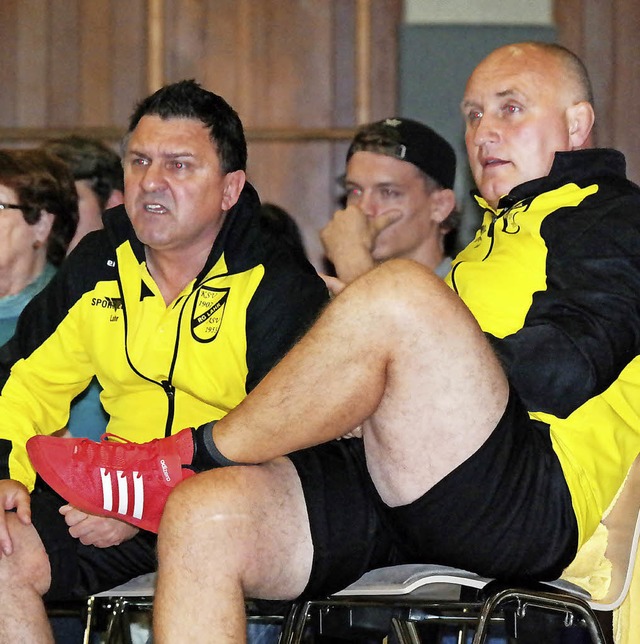 RG-Trainer Toni Oldak (links) und Andreas Steinbach.   | Foto:  Knstle