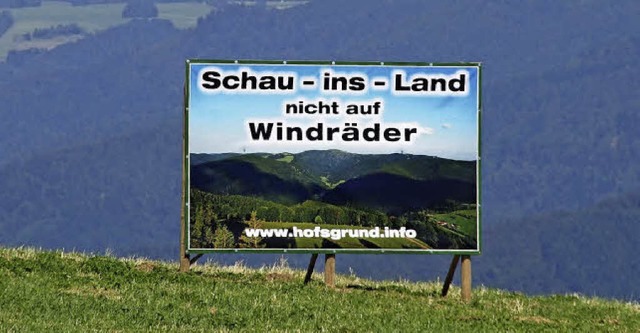 Windkraftprotest auf dem Schauinsland   | Foto: Markus Donner