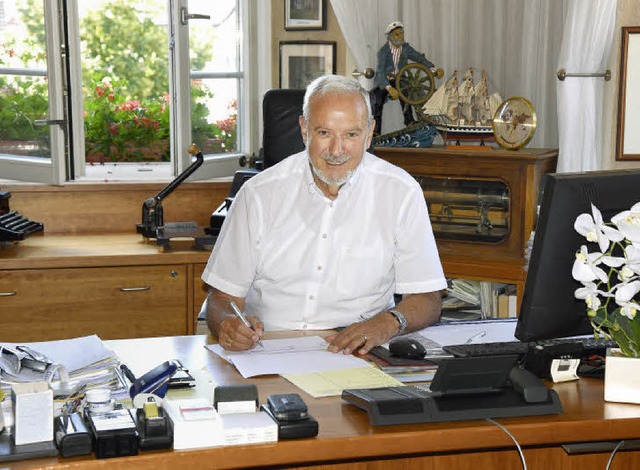 Ernst Schilling ist am 1. September se...h die alte gesetzliche Regelung gilt.   | Foto: Siegfried Gollrad