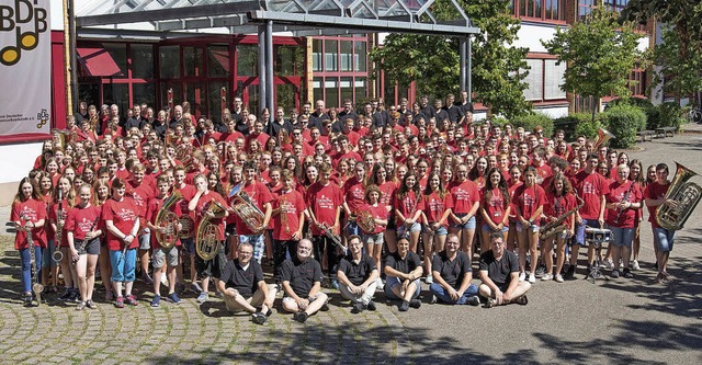 Teilnehmer des Musikcamps der BDB-Musikakademie.  | Foto: Matthias Jaki