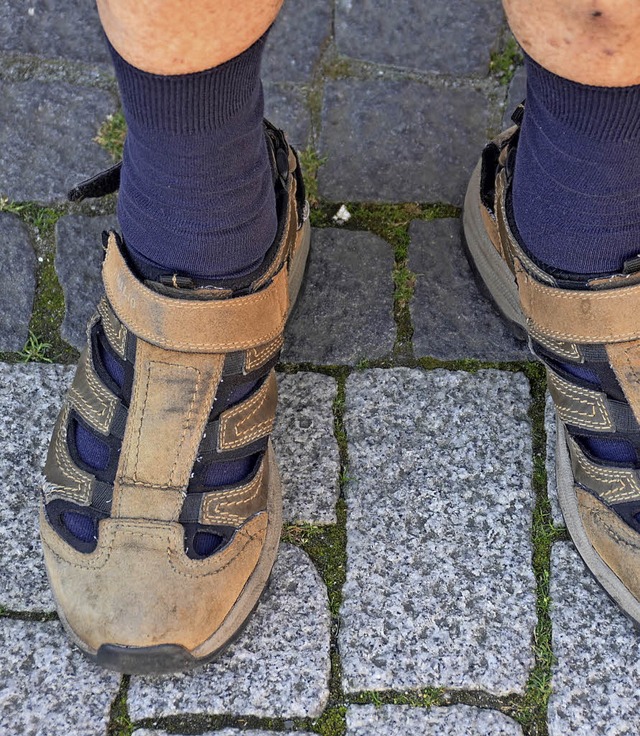 &#8222;Im Sommer trage ich meistens  S...e ich natrlich auch Socken an.&#8220;  | Foto: Emma Nentwig