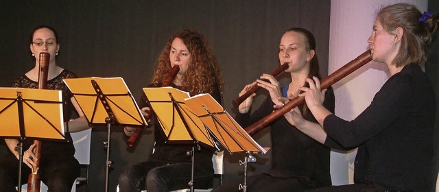 Ein Blockfltenensemble der Basler Mus...eisterkonzerte  Werke der Renaissance   | Foto: Roswitha Frey