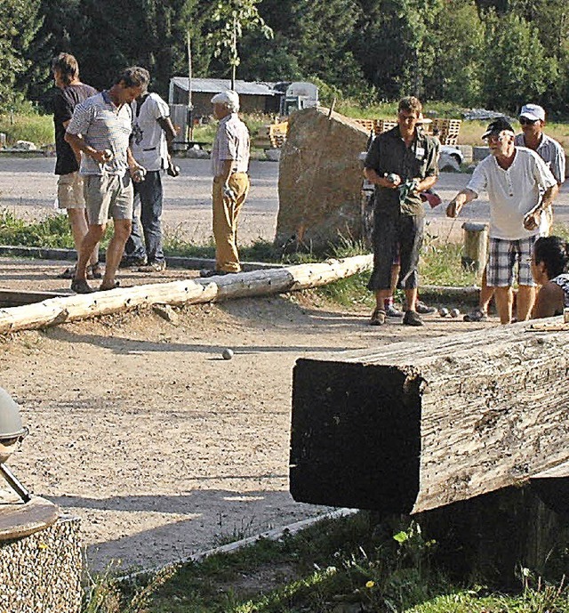 Mit einem Einladungsturnier weihte der...;Bouledrome&#8220; in Bergalingen ein.  | Foto: Hans Ruth