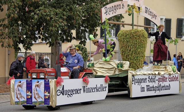 Zu den Hhepunkten des Auggener Winzer...agen der Auggener Winzer im Jahr 2011.  | Foto: Sigrid Umiger
