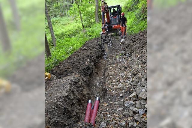 Windkraft-Kabel wird verlegt