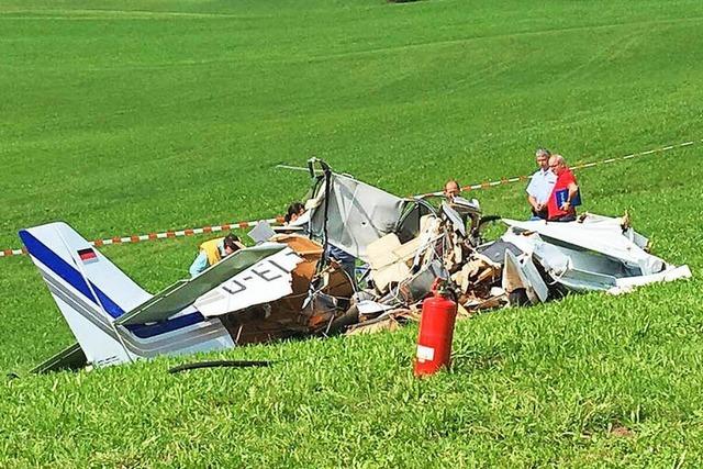 Drei Tote bei Flugzeugabsturz in Leutkirch
