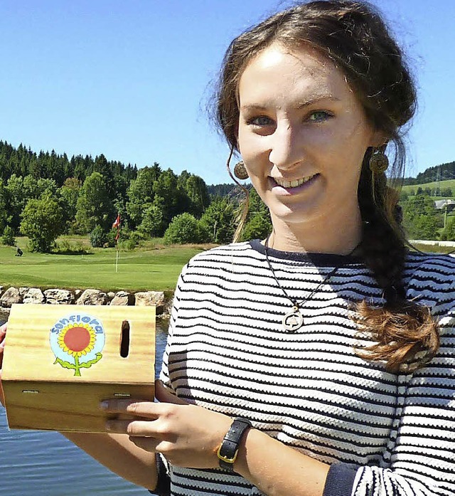 Die Studentin Mara Kemper stellt am Sonntag ihr Projekt vor.   | Foto: Heidrun Simoneit