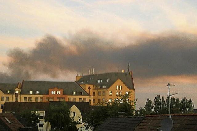 Brand in Hüningen