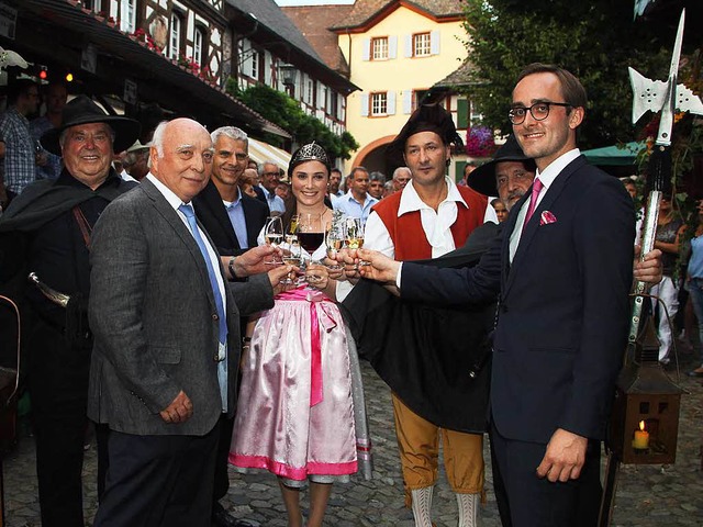 Madleen Baumgartner, die neue Weinhohe...erffnete die 22. Burkheimer Weintage.  | Foto: Herbert Trogus