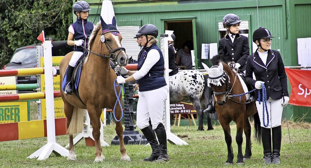 Auch der Reiternachwuchs wurde beim Reitturnier in Kenzingen bewertet.  | Foto: Christiane Franz