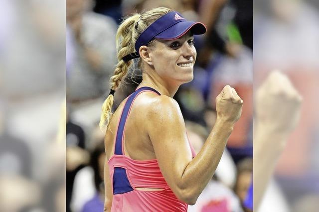Ohne Satzverlust gelangt Angelique Kerber bei den US Open ins Viertelfinale
