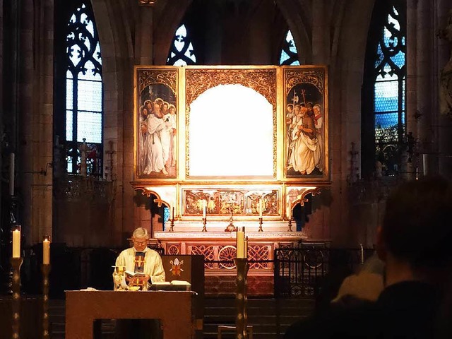 So leuchtete der Altar vor einem Jahr ...arien-Krnung ist nicht mehr zu sehen.  | Foto: Anton Bauhofer / Erzbischfliches Bauamt