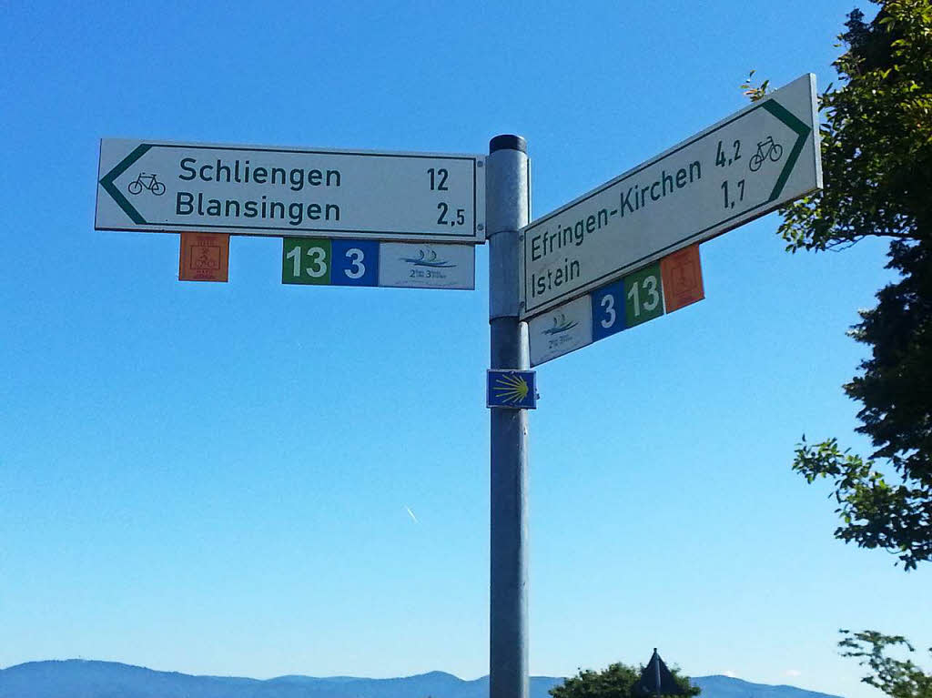 Eine Fahrradtour oberhalb Isteins auf dem Rmerradweg hat Ida Redmann-Bcker zusammen mit ihrem Mann gemachtBZ Fotosommer:Sport im Freien