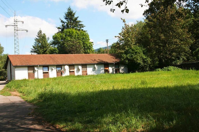 Am Dammweg in Schopfheim soll eine Ans...ringung fr Flchtlinge gebaut werden.  | Foto: Marlies Jung-Knoblich 