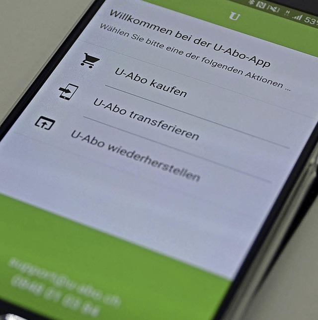 Die neue U-Abo-App  | Foto: fxl