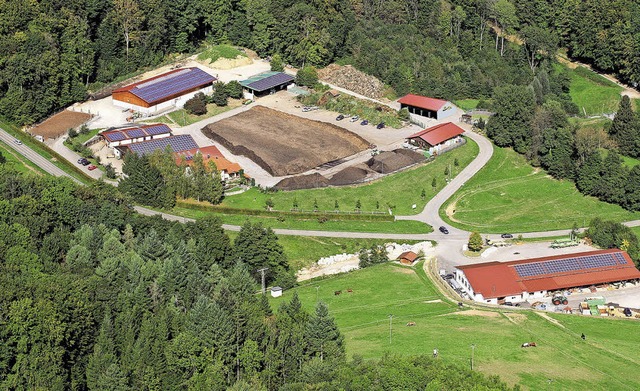 Das Areal der Hcksel- und Kompostieranlage Bhler in Lrrach-Haagen  | Foto: Eme