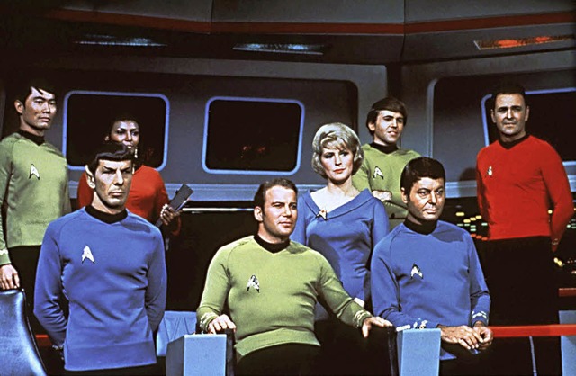 Bei ihnen war die Erkundung neuer Welt...nden: die Crew um Captain Kirk (1967)   | Foto: dpa