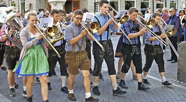 Das Verbandsjugendorchester Hochrhein,...&#8222;Culture Night&#8220; stattfand.  | Foto: Klaus Siebold