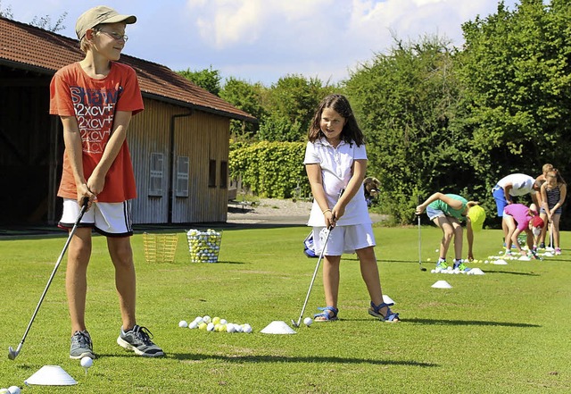 Viel Spa hatten die Kinder, die im Ra... beim Golfclub Obere Alp miterlebten.   | Foto: Golfclub