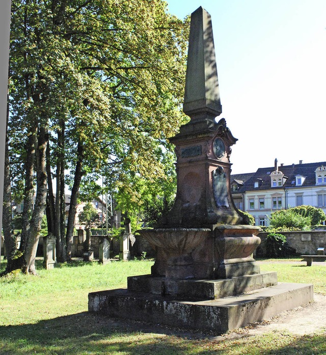 Das alte Kriegerdenkmal hat auf dem Al... Das soll am Montag diskutiert werden.  | Foto: Sylvia-Karina Jahn