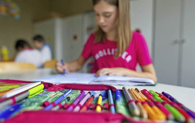 In Denzlingen sind an der Grundschule mehr Kinder als im Vorjahr.   | Foto: dpa