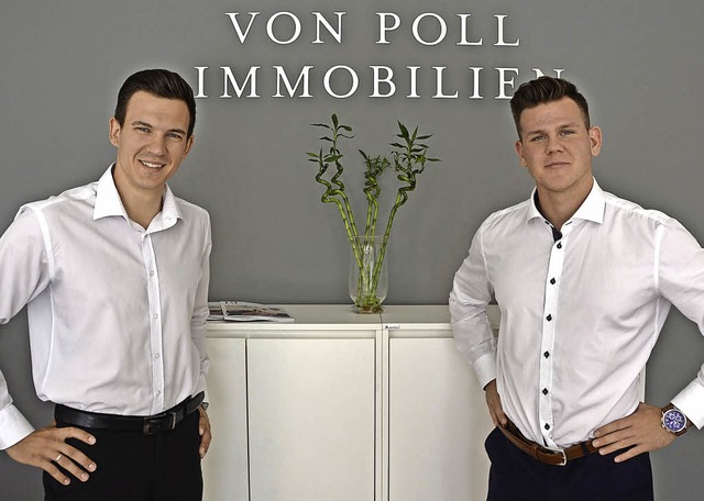 Ilja Strz und Frederic Wolf von von Poll Immobilien  | Foto: Ralf Burgmaier