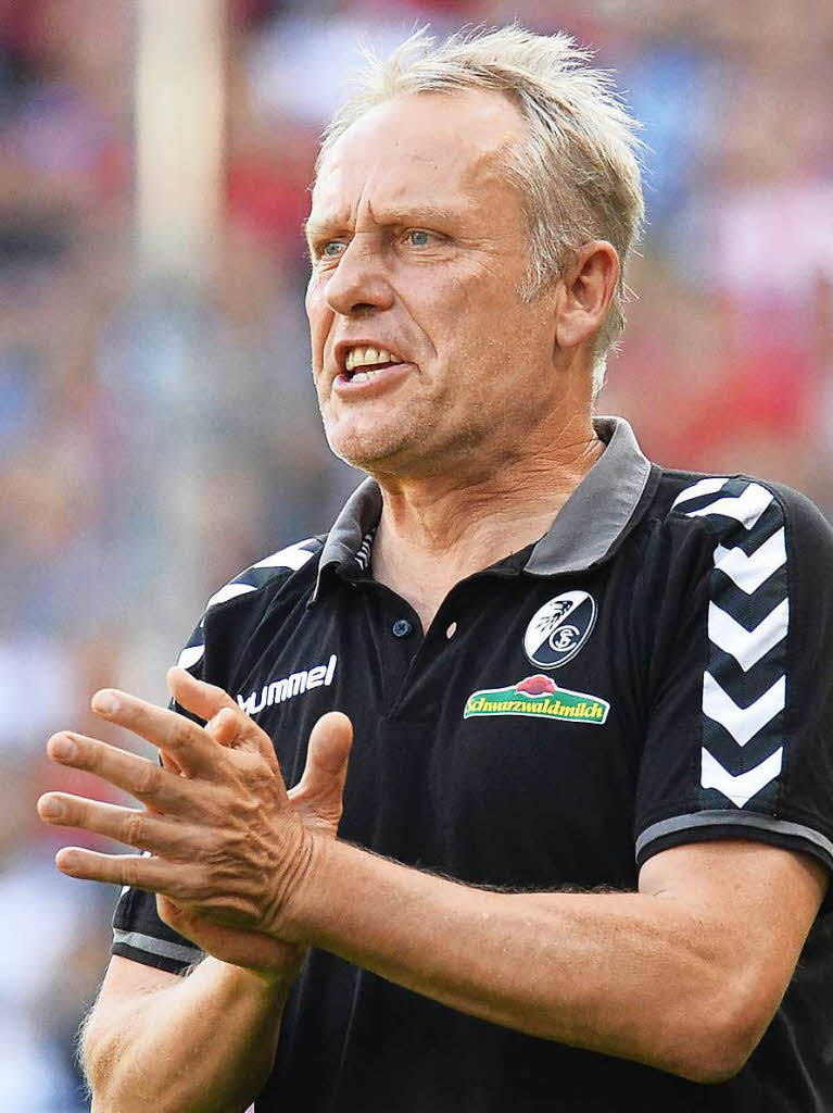 Christian Streich war mit der Leistung seiner Mannschaft zufrieden.