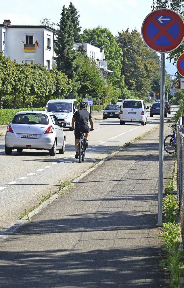 Radschutzstreifen am Hrnle   | Foto: Martin Eckert