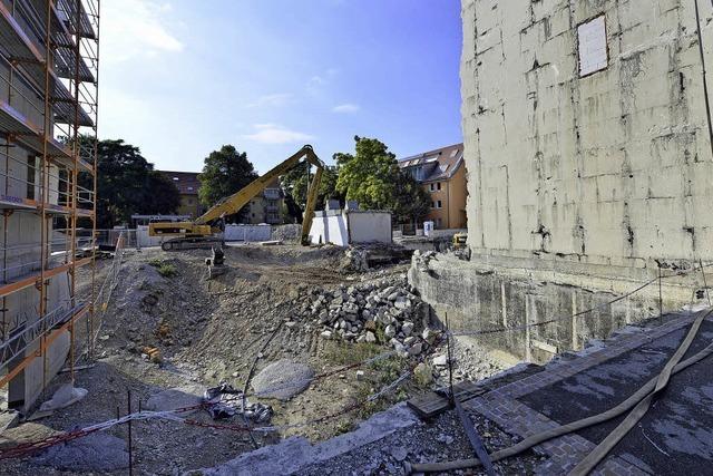 Abriss des Siemenshauses macht Platz fr ein neues Studentenwohnheim in Freiburg