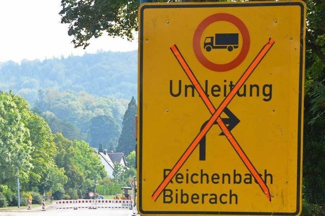 Autofahrer ignorieren Vollsperrung in Kuhbach