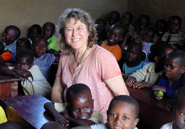Viele berhrende  Begegnungen hatte Ch...a Binder auf ihrer   Uganda-Reise.      | Foto: Fotos: Christina Binder