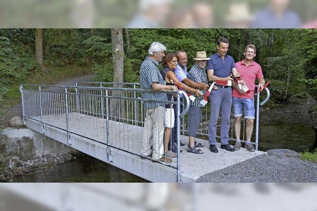 Brcke ber die Brugga ist erneuert