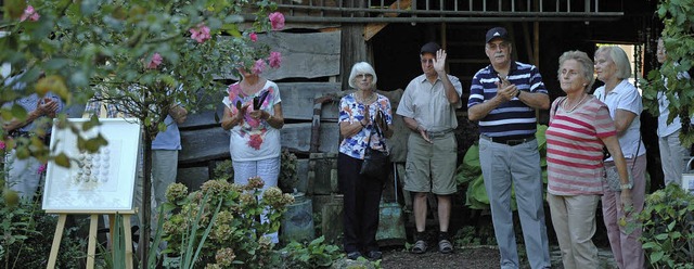 Im Garten des Schlssli sammelten die ...her am Sonntag viele bunte Eindrcke.   | Foto: Ounas-Krusel