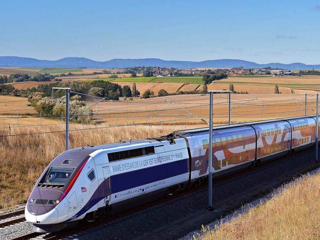 Ein Hochgeschwindigkeitszug  von Alstom auf der Strecke   | Foto: AFP