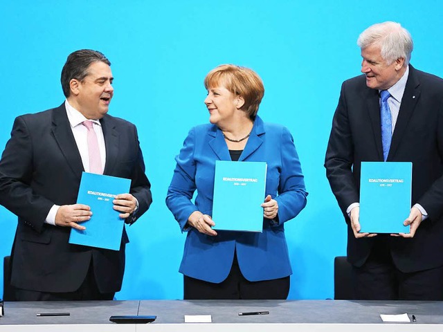Nach dem Treffen von Merkel, Seehofer ...ng in der Flchtlingspolitik in Frage.  | Foto: dpa