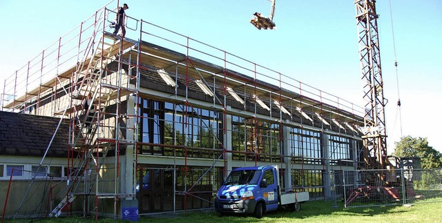 Mit dem Abbau des Gerstes endeten die Arbeiten.    | Foto: Frey