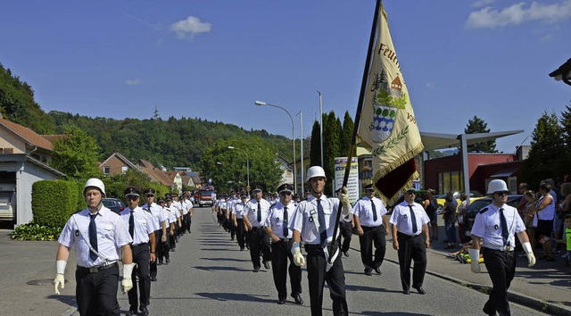 Das Jubilum wird der Feuerwehr Schwrstadt noch lange in Erinnerung bleiben.   | Foto: Horatio Gollin