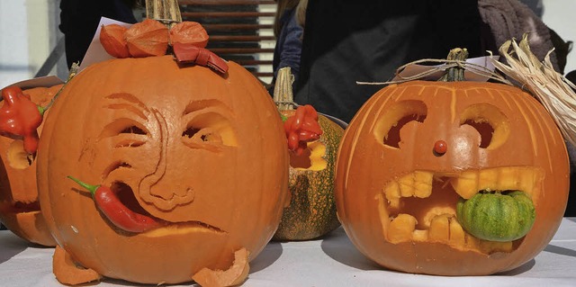 Das Herbstfest von Pro Lrrach steht  ...chen des Krbis, das bleibt auch  so.   | Foto: Barbara Ruda