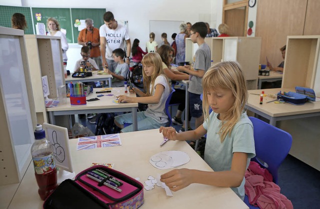 Nicht mehr im Klassenzimmer, sondern i...ie Schler in der Gemeinschaftsschule.  | Foto: Christoph Breithaupt