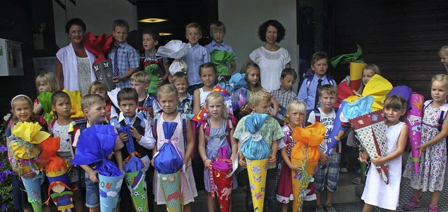 Fr 25 Kinder aus Hinterzarten hat am Mittwoch der erste Schultag begonnen.   | Foto: Dieter Maurer