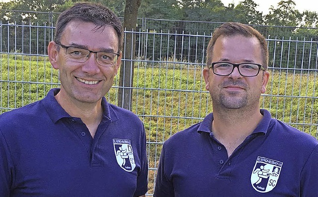 Michael Baumer (Vorstand Finanzen, li.), Daniel Becherer (Vorstand Sport).  | Foto: Sc Gutach-Bleibach