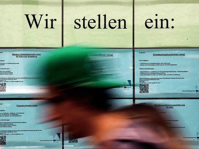 Stellenangebote gibt es in Deutschland reichlich.  | Foto: dpa