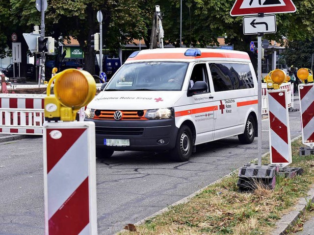 Das Leben ist eine Baustelle in Freiburg, da mssen Lebensretter flexibel sein.  | Foto: Thomas Kunz