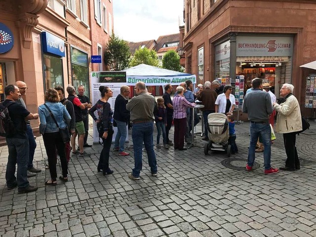 Der Infostand der Brgerinitiative  | Foto: Privat