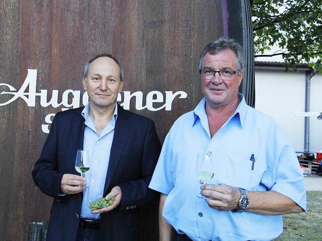 Wissenswertes in Sachen Chardonnay gab... Auggener Rebenzchter Gundram Dreher.  | Foto: Huber