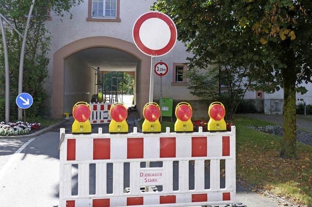 Die Straensperrung zeigt Wirkung