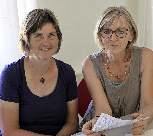 Kmpfen um eine faire Finanzierung des...chopka (links) und Monika Kaltenbach.   | Foto: Sabine Model