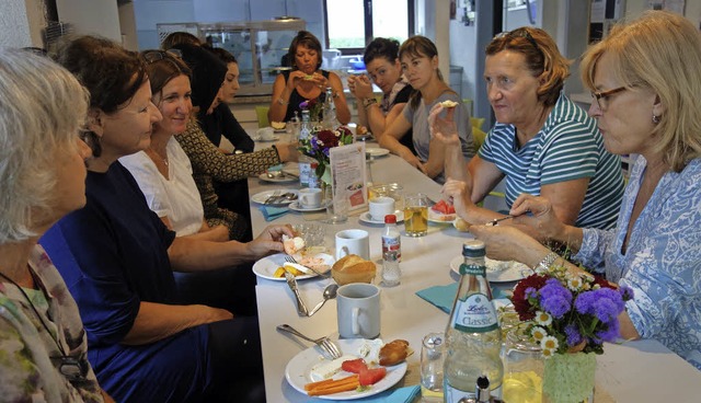 Eine angeregte Diskussion gab es beim Frauen-Kulturfrhstck im Gambrinus.  | Foto: Danielle Hirschberger